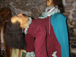 Jedním z exponátů jsou i siamská dvojčata původem z Itálie v 17. století procestovala celou Evropu