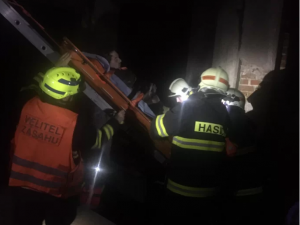 Společný noční zásah IZS v prostorách bývalého cínového dolu