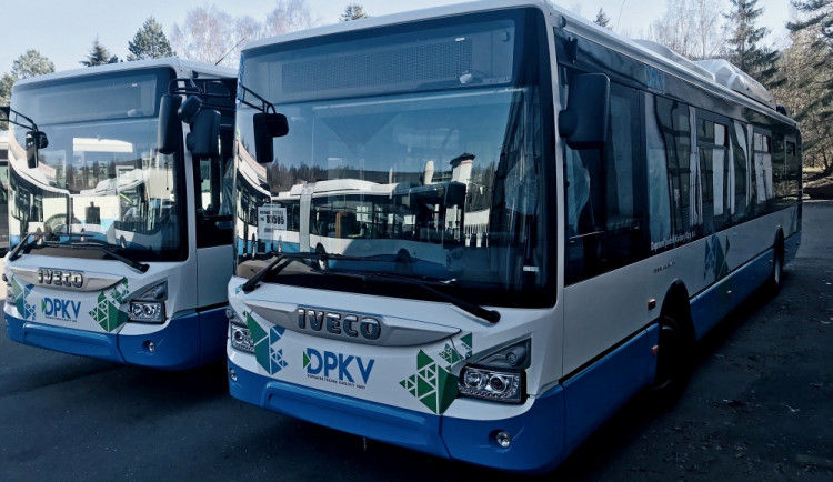Nové autobusy Dopravního podniku Karlovy Vary
