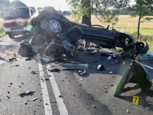 Řidič nezvládl řízení a narazil do stromu, zraněním podlehl