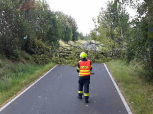 FOTO: Hasiče zaměstnal silný vítr, za sebou mají desítky výjezdů
