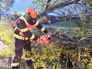 FOTO: Hasiče zaměstnal silný vítr, za sebou mají desítky výjezdů