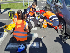 Záchranáři dnes představili aplikaci, která jim umožňuje být na místě nehody ještě před faktickým příjezdem