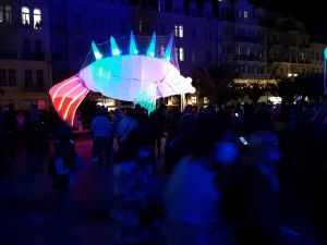 Festival světla přilákal do centra Karlových Varů tisíce lidí