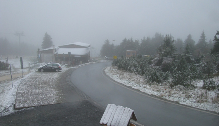 Klínovec v sobotu ráno