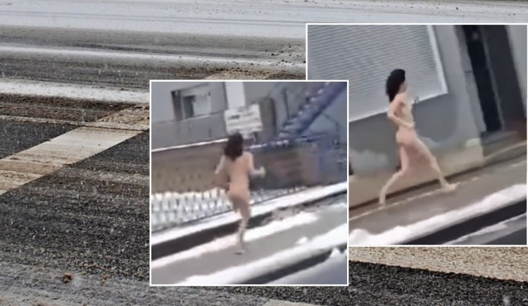 Žena šokovala obyvatele Aše, po ulici pobíhala zcela nahá
