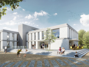 Vyhořelou výrobnu knedlíků chce město přestavět na moderní knihovnu