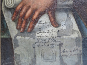 detail s plánem kostela ve Skocích