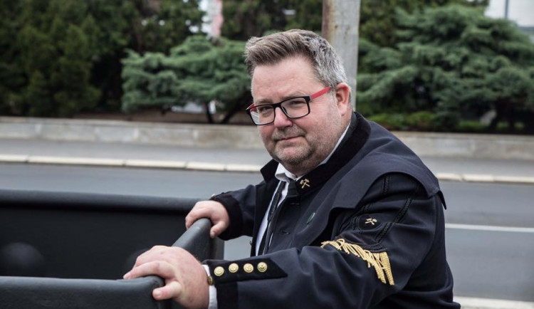 Michael Rund na hornických slavnostech v Sokolově