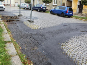 Studentská ulice před zahájením rekonstrukce