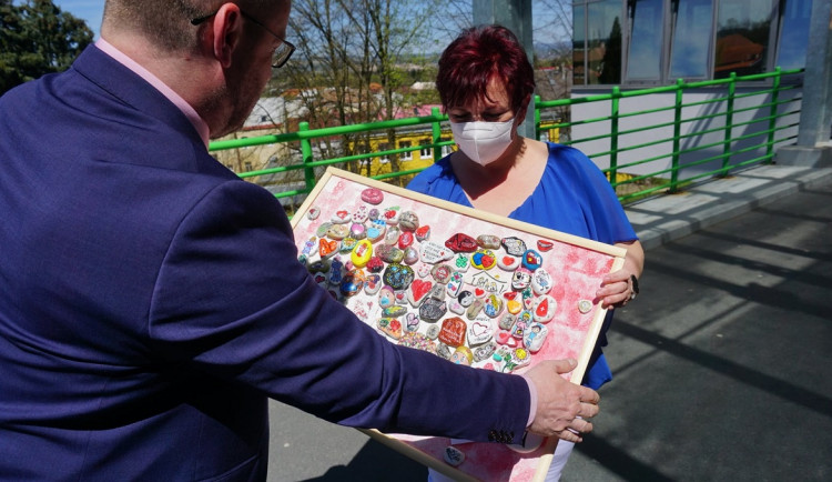 Kamínky, které lidé pomalovali jako poděkování zdravotníkům, dělají radost v podobě obrazů