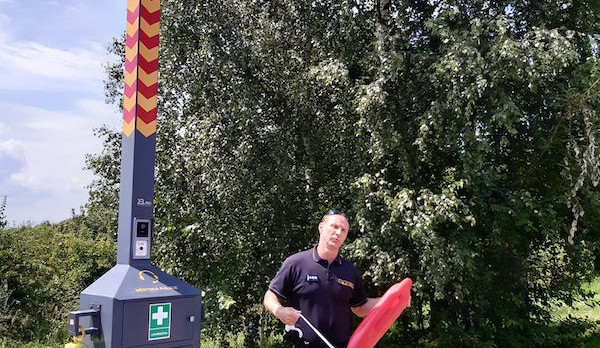 V Chodově na koupališti Bílá voda jsou nově dva záchranné body s kamerou