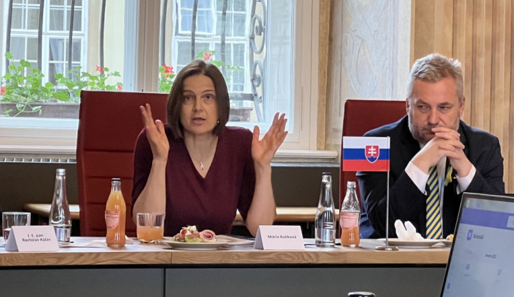 Ministryně spravedlnosti Mária Kolíková na setkání v Brně