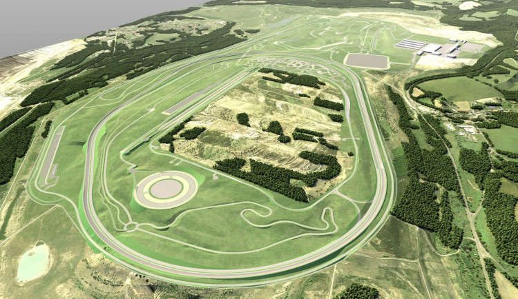 Vizualizace zkušebního polygonu na sokolovsku