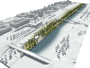 V Karlových Varech pokračuje stavba náplavky u Ohře za 45 milionů korun