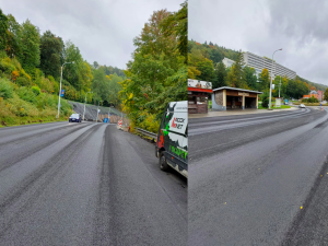Oprava silnice a skalního svahu za 60 milionů v Jáchymově bude hotová koncem října