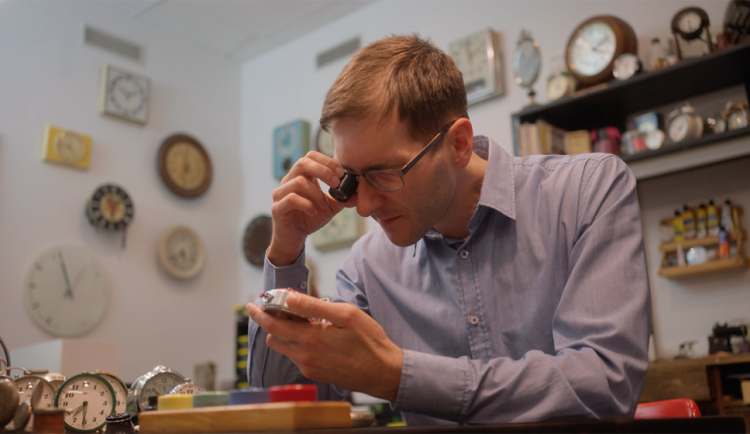Spolumajitel Clock Gallery a historik Patrik Pařízek