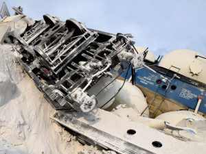 Vykolejení vlaku se 13 vagony způsobilo škody za 20 milionů, strojvedoucího soud osvobodil