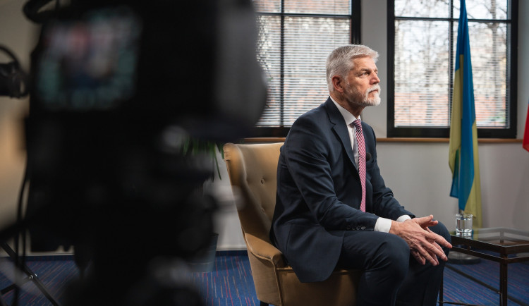 Petr Pavel při rozhovoru s ukrajinským webe