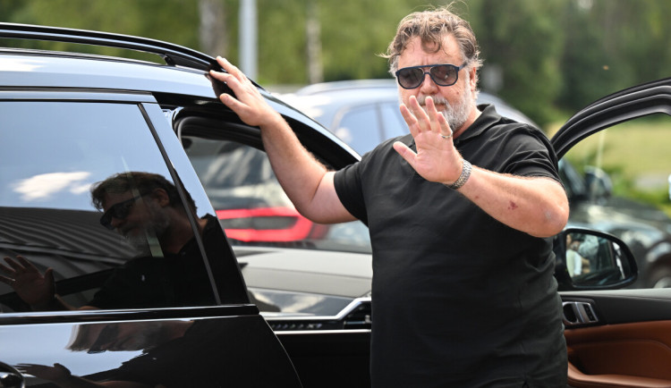 Russell Crowe v Karlových Varech