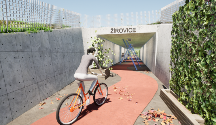 Vizualizace podchodu.