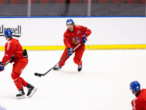 Hokejová reprezentace začala kemp v Karlových Varech už v plné sestavě