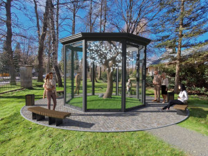 Hřbitov v Mariánských Lázních dostane nové pietní místo. Představovat ho bude křišťálový strom