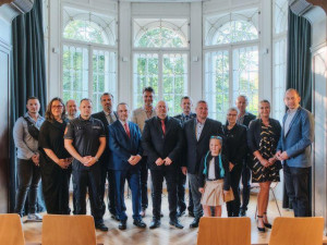 Krajští hrdinové si převzali medaili za zásluhy o bezpečnost