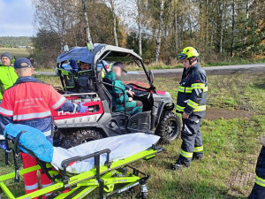 Záchrana a transport ztracených houbařů