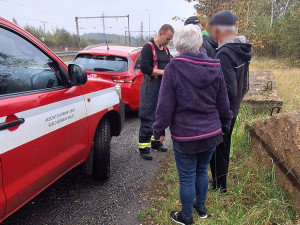 Záchrana a transport ztracených houbařů