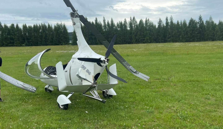 Na letišti Hory poblíž Karlových Varů havarovalo malé letadlo, pilot se lehce zranil