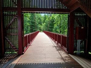 FOTO: Vávrova lávka přes Ohři na Krajince je opět otevřená