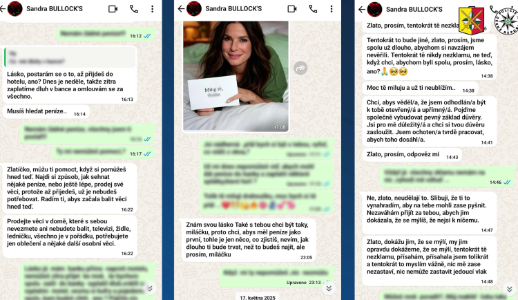 Podvodník se vydával za Sandru Bullock, důvěřivého muže obral o šest milionů
