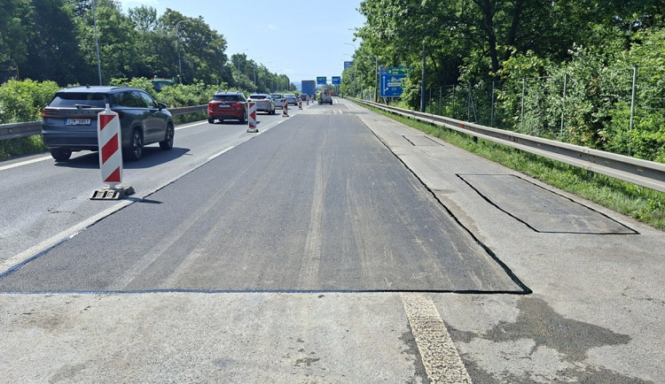 Opatrně na D46. U Olomouce začne série velkoplošných oprav povrchu dálnice