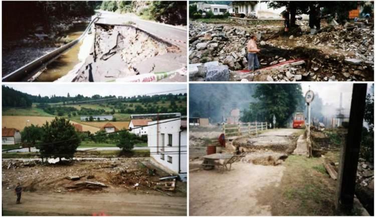 Povodně v roce 2002 se nevyhnuly ani Vysočině. Říčka vyplavila tělo utopené ženy