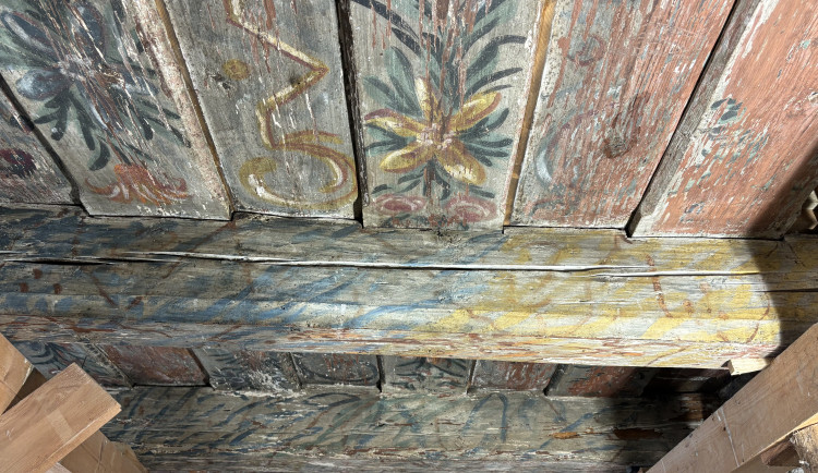 V domě na Mečové se našly historické malby. Vraťme umění lidem, vyzývá historik