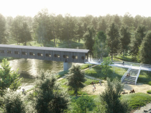 Kynšperk nad Ohří zahájil rekonstrukci předmostí u dřevěné lávky přes řeku Ohři