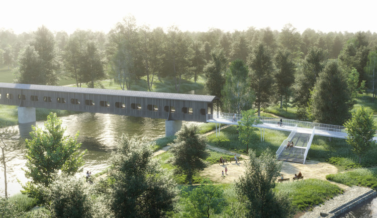 Kynšperk nad Ohří zahájil rekonstrukci předmostí u dřevěné lávky přes řeku Ohři