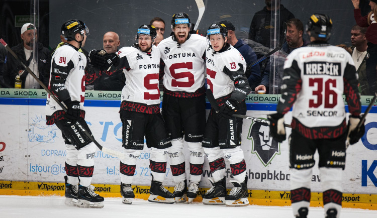 Hokejisté Sparty zakončili sérii venkovním zápasů jasnou výhrou v Boleslavi