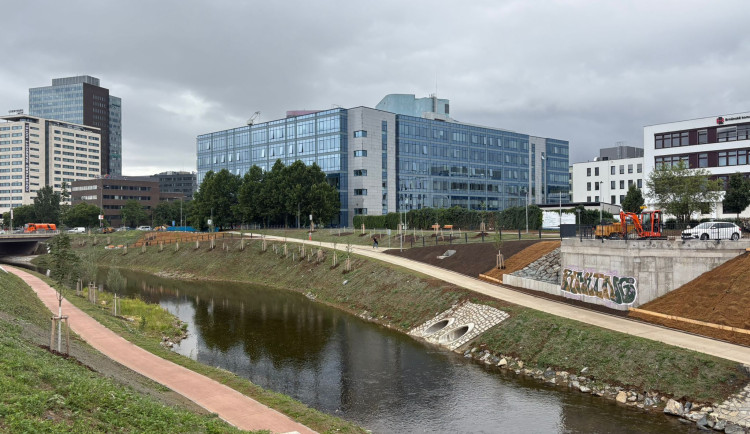 Protipovodňovou stěnu na náplavce budou místo maleb pokrývat rostliny