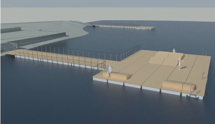 Pláž Ostende dostane tři nová mola, poslouží i pro opalování a relaxaci