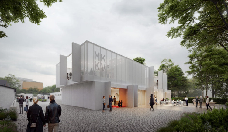 Návrh revitalizace Městské knihovny Růžový vrch z ledna 2025. Vizualizace: Se svolením Kanceláře architektury města Karlovy Vary