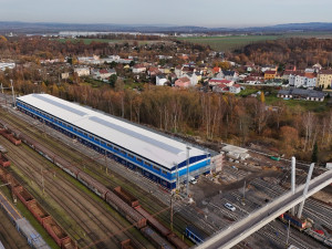 Nová opravárenská hala ČD v Chebu by mohla v květnu zahájit zkušební provoz