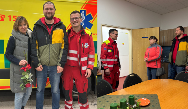 VIDEO: Muž prodělal krvácivou mozkovou mrtvici, nyní se vrátil poděkovat záchranářům