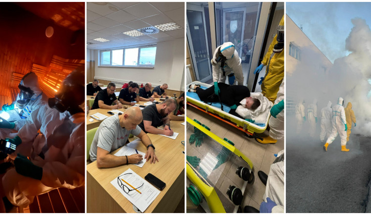 Krajští záchranáři předvedli své skvělé znalosti. Přezkoušení trvalo 16 hodin