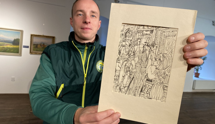 Krkonošské muzeum v Jilemnici získalo do svých sbírek osm kreseb Jiřího Šlitra