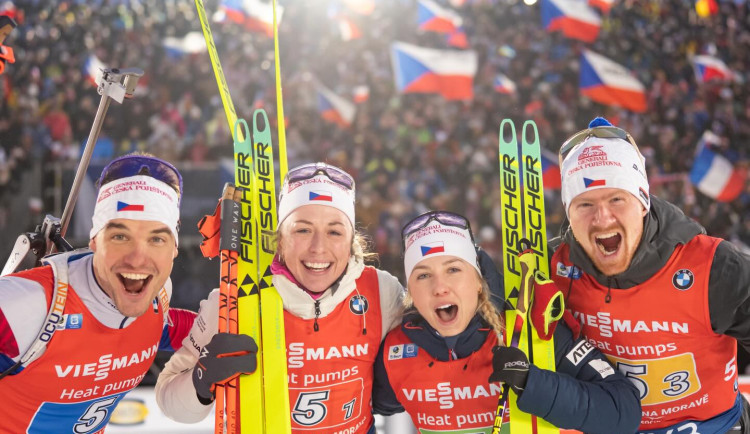 Jislová, Voborníková, Hornig a Krčmář získali bronz v mixu na SP v Novém Městě