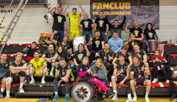 Karlovarské volejbalisty oslabuje marodka, přesto si připsali dvacátou výhru v řadě. Foto: Se svolením VK ČEZ Karlovarsko