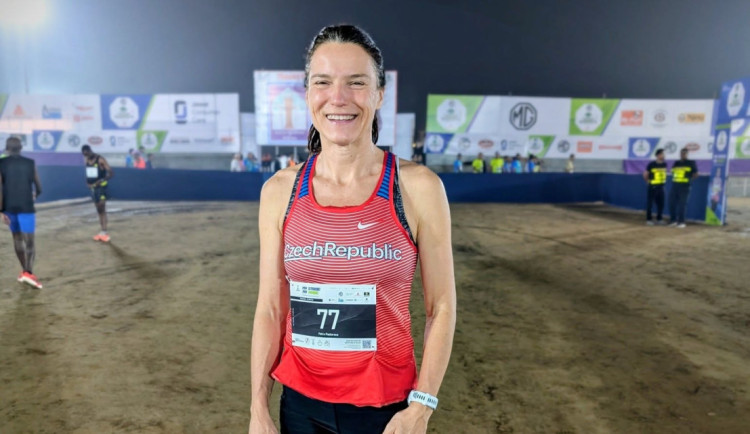 Petra Pastorová v Indii neplánovaně běžela maraton. Vyhrála, ale byla vyloučená. Foto: Se svolením Petry Pastorové