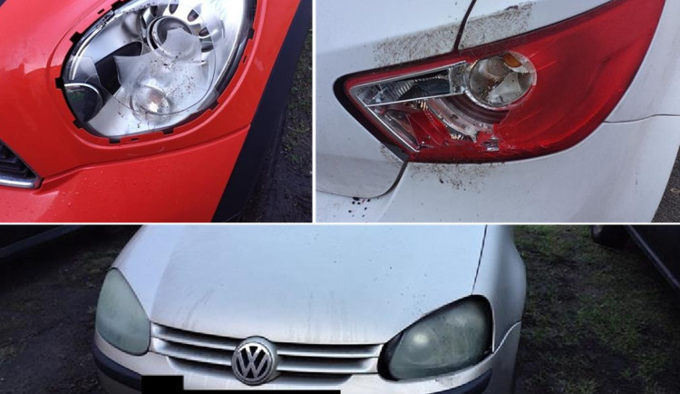 Muž házel v noci na auta kameny, chebští strážníci ho rychle dopadli. Foto: Městská policie Cheb